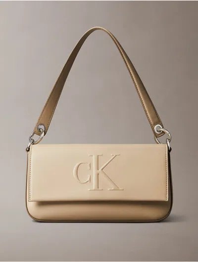 Calvin Klein Women's Sculpted Impression Shoulder Bag In Crockery