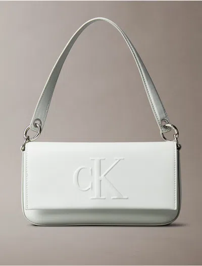 Calvin Klein Women's Sculpted Impression Shoulder Bag In Sky Gray