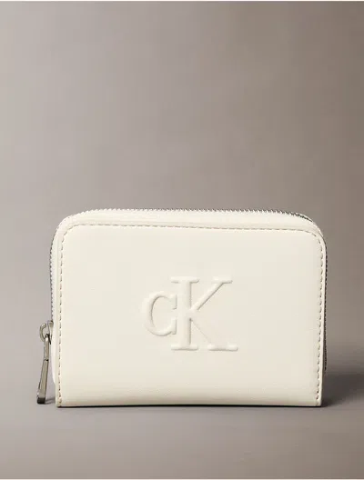 Calvin Klein Women's Sculpted Impression Wallet In White