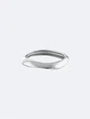 Calvin Klein Sculpted Bangle Bracelet In Metallic