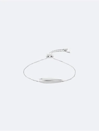 Calvin Klein Women's Sculptural Contour Bracelet In Metallic