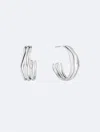 Calvin Klein Women's Sculptural Fluid Shape Hoop Earrings