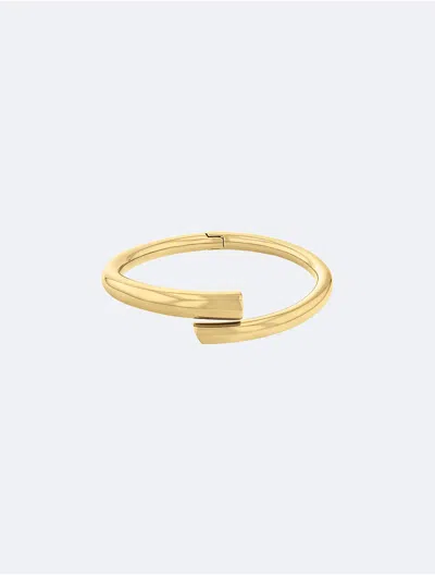 Calvin Klein Women's Sculptural Round Bangle In Gold