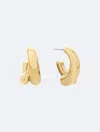 Calvin Klein Silver-tone Ck Spiral Curve Drop Earrings
