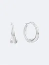 Calvin Klein Women's Sculptural Round Hoop Earrings