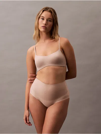 Calvin Klein Women's Second Skin Smoothing Brief In Cedar