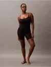 Calvin Klein Women's Secure Sculpt Mid Thigh Bodysuit In Black