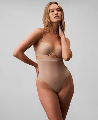 Calvin Klein Women's Secure Sculpt Thong Shaping Underwear Qf8116