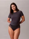 Calvin Klein Women's Sensual Stretch Lace Brief In Gray