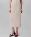Calvin Klein Women's Sequined Midi Skirt In Oatmeal