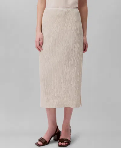 Calvin Klein Women's Sequined Midi Skirt In Oatmeal