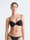 Calvin Klein Women's Sheer Marquisette Lace Lightly Lined Demi Bra