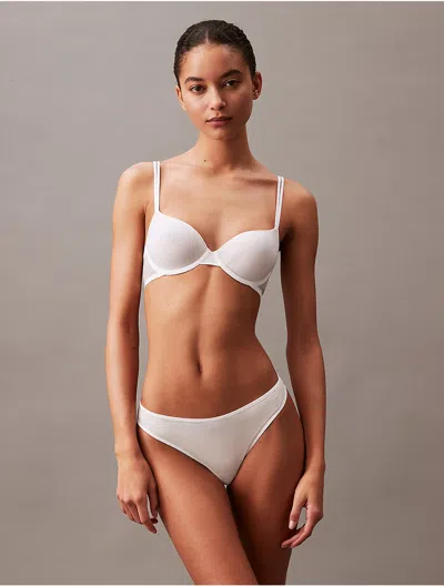 Calvin Klein Women's Sheer Marquisette Lightly Lined Demi Bra