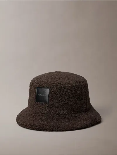 Calvin Klein Women's Sherpa Bucket Hat In Delicioso