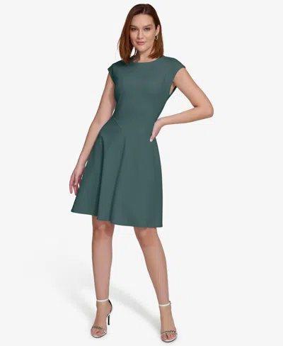 Calvin Klein Women's Short-sleeve A-line Dress