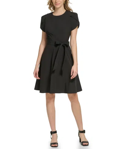 Calvin Klein Women's Short-sleeve Fit & Flare Dress