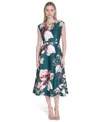 Calvin Klein Women's Short-sleeve Midi A-line Dress