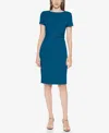 Calvin Klein Women's Short-sleeve Scuba Sheath Dress