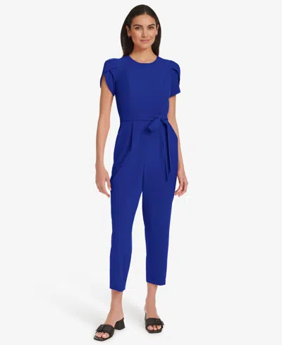 Calvin Klein Women's Short-sleeve Tapered Jumpsuit