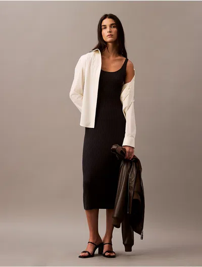 Calvin Klein Women's Silk Cashmere Sweater Dress