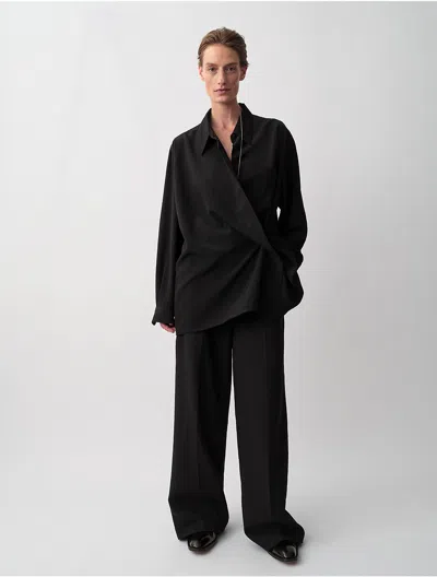 Calvin Klein Women's Simone Wide Leg Trousers In Black
