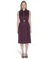Calvin Klein Women's Sleeveless Scuba A-line Dress In Blue