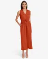 Calvin Klein Women's Sleeveless Straight-leg Jumpsuit