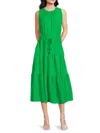 Calvin Klein Women's Sleeveless Tiered Midi-dress