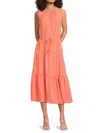 Calvin Klein Women's Sleeveless Tiered Midi-dress