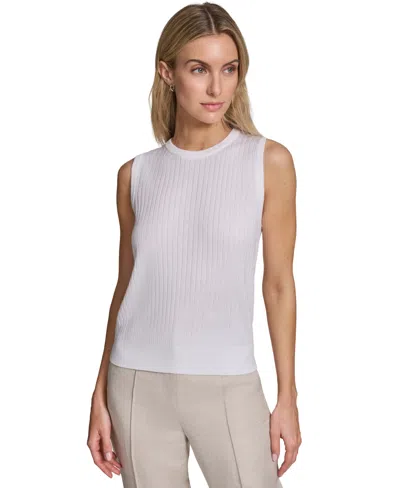 Calvin Klein Women's Sleeveless Top In White