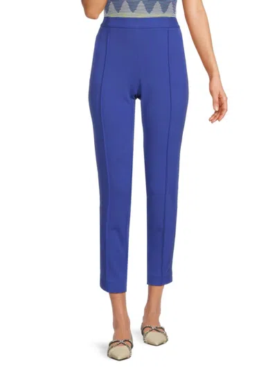 Calvin Klein Women's Slim Fit Pants In Blue