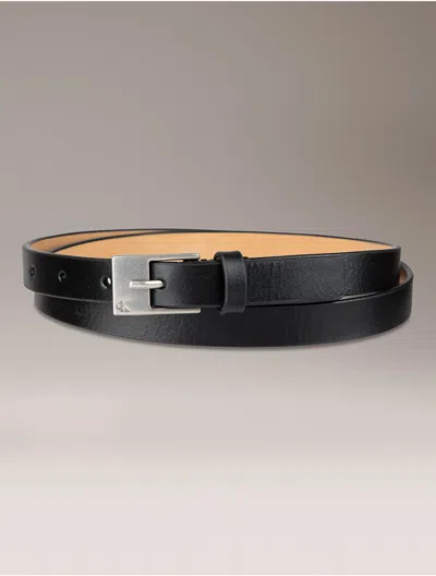 Calvin Klein Women's Slim Harness Buckle Belt In Black