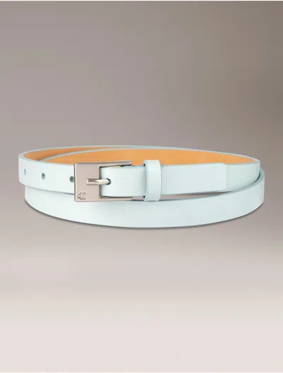 Calvin Klein Women's Slim Harness Buckle Belt In Blue