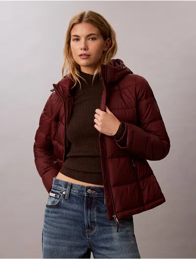 Calvin Klein Women's Slim Stretch Puffer Jacket In Animal Print