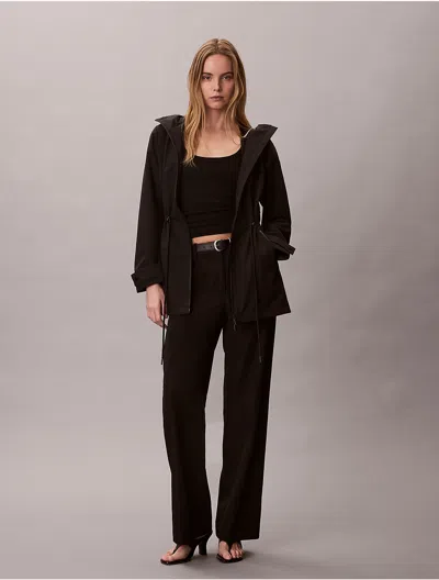 Calvin Klein Women's Slim Tech Jacket In Black