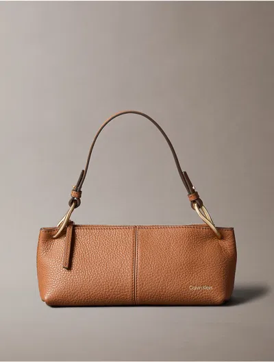Calvin Klein Jeans Slouchy Leather Bag In Brown