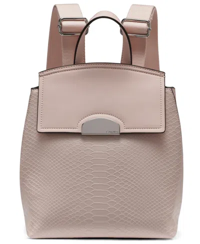 Calvin Klein Women's Small Arabella Snake Backpack In Pink