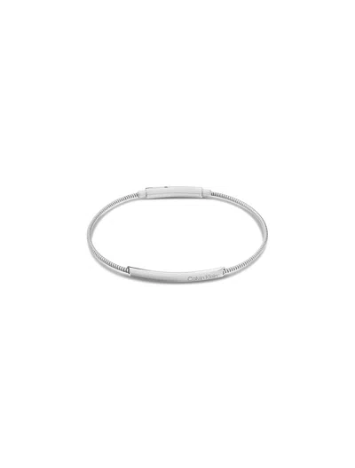 Calvin Klein Women's Smooth Cord Bracelet In Silver