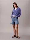 Calvin Klein Women's Smooth Cotton Polo Sweater