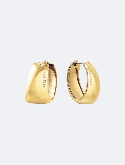 CALVIN KLEIN WOMEN'S SMOOTH METAL EARRINGS