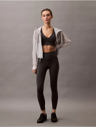 Calvin Klein Women's Soft Stretch Sport 7/8 Leggings In Forged Iron