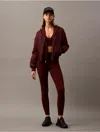 Calvin Klein Women's Soft Stretch Sport 7/8 Leggings In Rusted Root