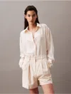 Calvin Klein Women's Soft Twill Relaxed Short In Parchment