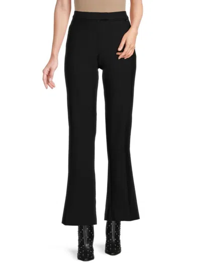 Calvin Klein Women's Solid Bootcut Pants In Black