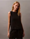 Calvin Klein Women's Solid Crewneck Shell Tank