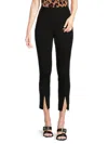 Calvin Klein Womens Pintuck Business Ankle Pants In Black
