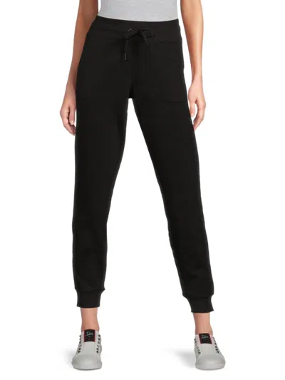 Calvin Klein Women's Solid Drawstring Joggers In Black