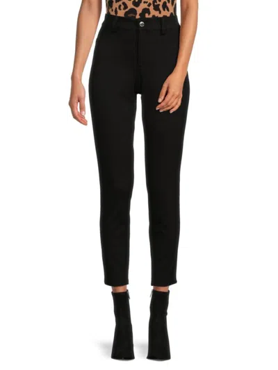 Calvin Klein Women's Solid Pants In Black