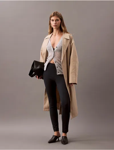 Calvin Klein Women's Solid Ponte Skinny Pants