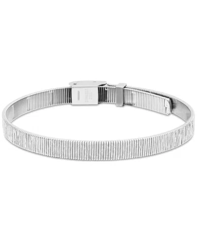 Calvin Klein Women's Sophisticated Texture Stainless Steel Bracelet In Silver